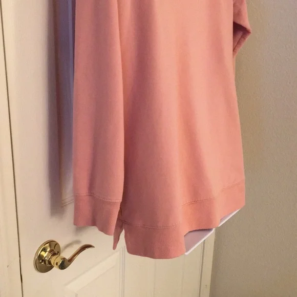 Adorable Pink Cowl Neck Sweatshirt - Picture 13 of 15